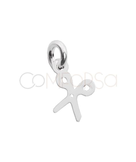 Colgante plata tijera Continuara.org