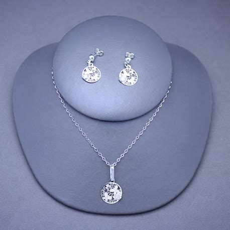 Collar aretes plata Continuara.org