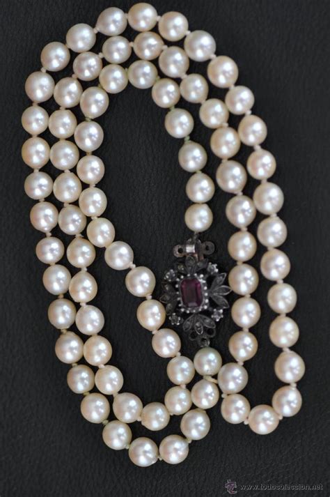 Collar perlas antiguo Continuara.org