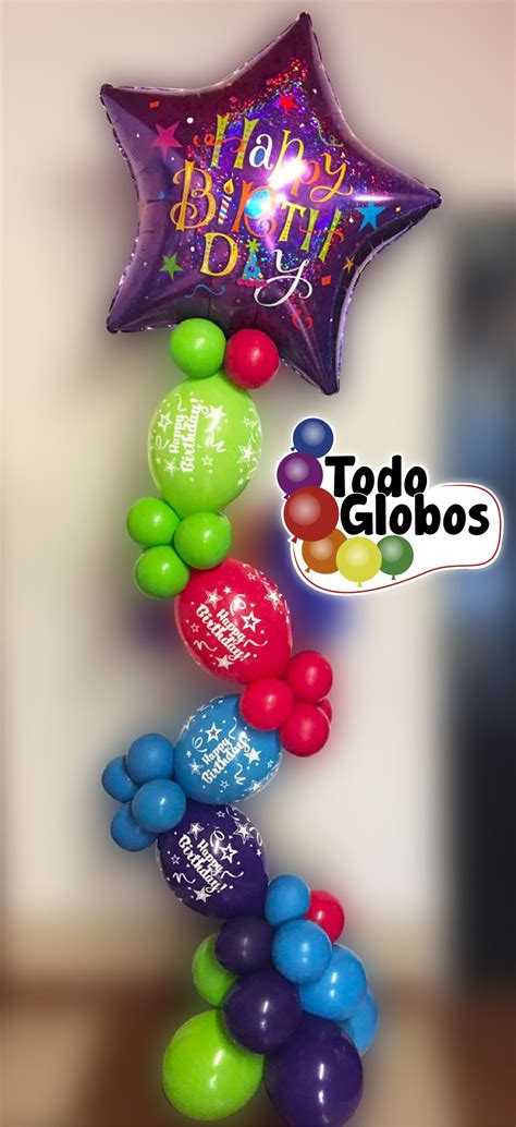 Columnas globos cumpleanos Continuara.org