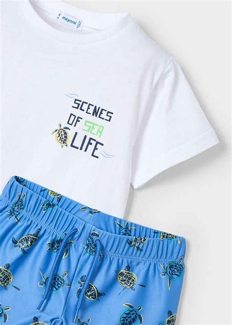 Conjunto banador camiseta Continuara.org