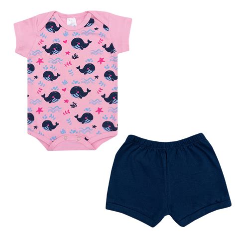 Conjunto bebe rosa Continuara.org
