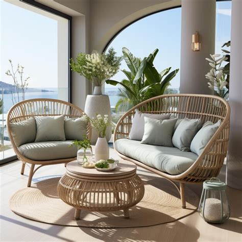 Conjunto muebles mimbre Continuara.org