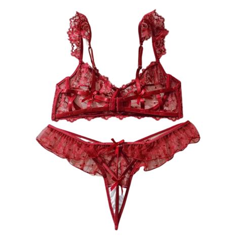 Conjunto sujetadorliguerotanga rojo Continuara.org