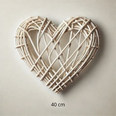 Corazon mimbre decorativo Continuara.org