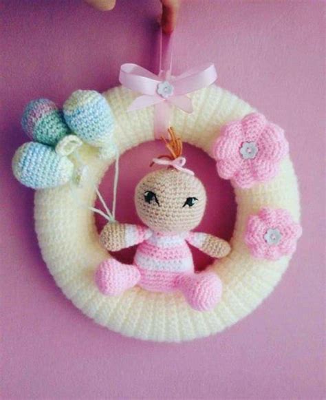 Corona bebe crochet Continuara.org
