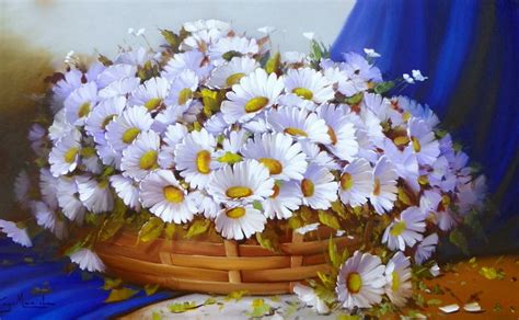 Cuadro cesto flores Continuara.org