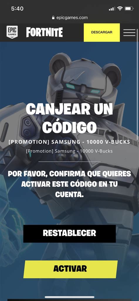 Cuenta fortnite codigo Continuara.org