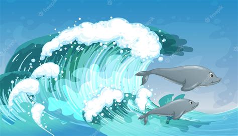 Delfin sobre ola Continuara.org