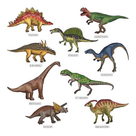 Dinosaurios varios Continuara.org