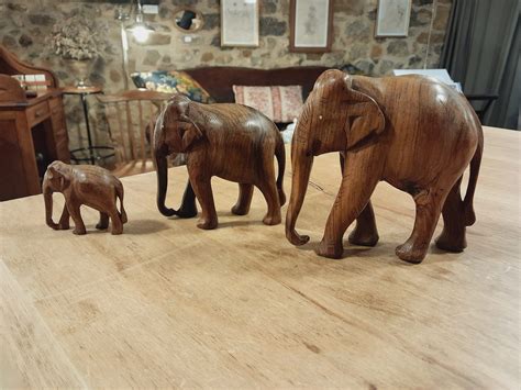 Elefante asiatico madera Continuara.org