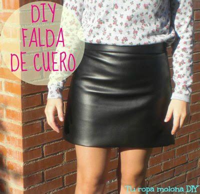 Falda cuero hecha Continuara.org