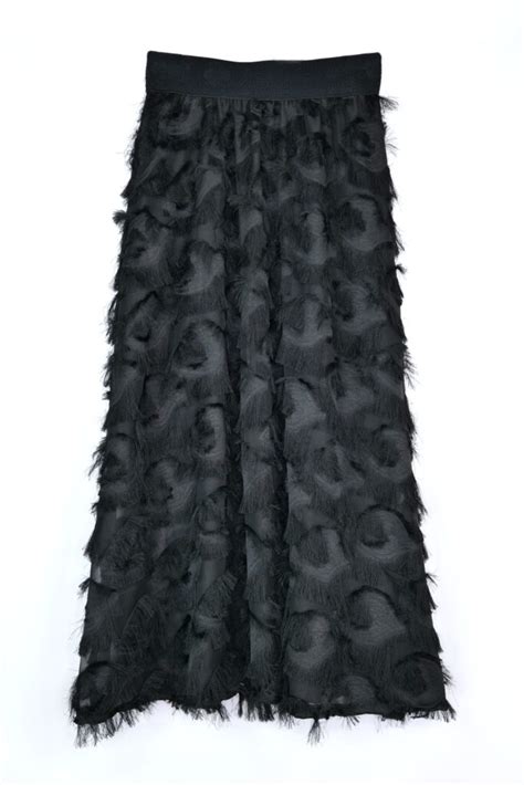 Falda plumas talla Continuara.org