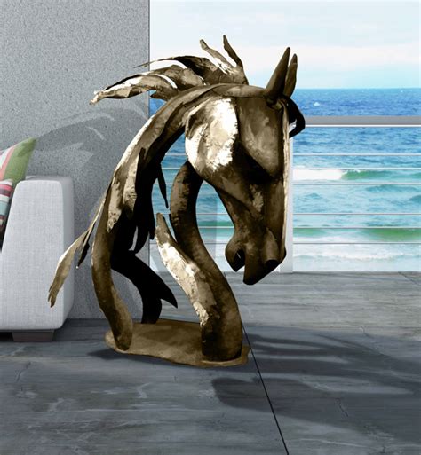 Figura metal caballo Continuara.org
