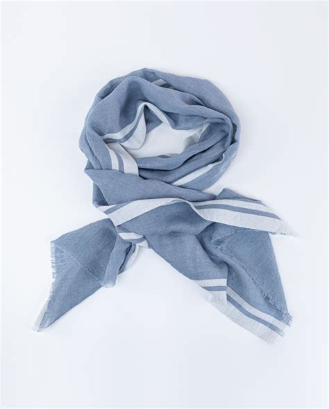 Fular azul blanco Continuara.org