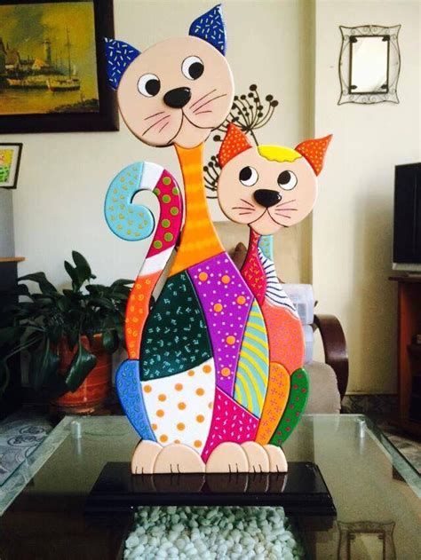 Gatos decorativos artesanales Continuara.org