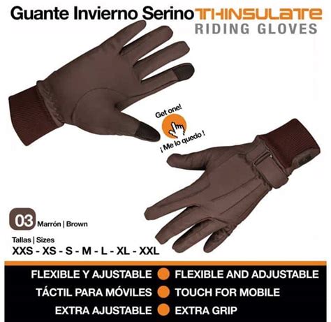 Guantes thinsulate marron Continuara.org