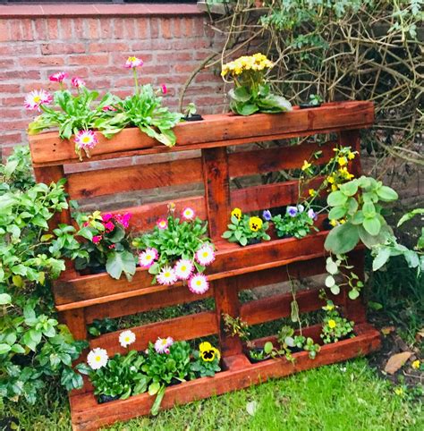 Jardineras pallet medida Continuara.org