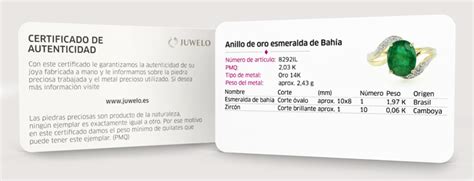 Joyas certificado autenticidad Continuara.org