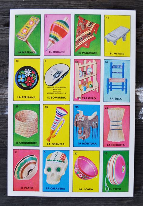 Juego loteria vintage Continuara.org