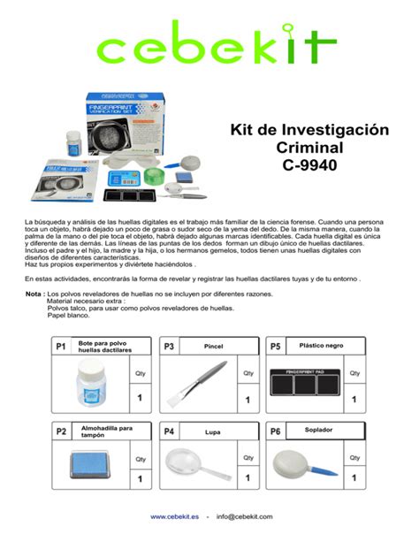 Kit investigacion criminal Continuara.org