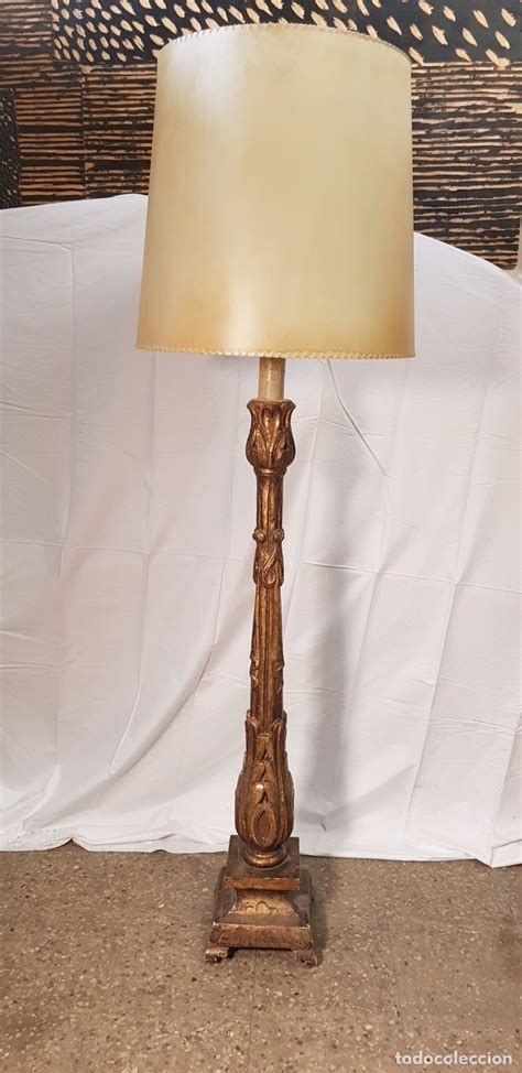 Lampara madera antigua Continuara.org