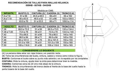 Mallas talla Continuara.org