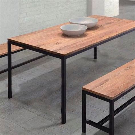 Mesa madera hierro Continuara.org