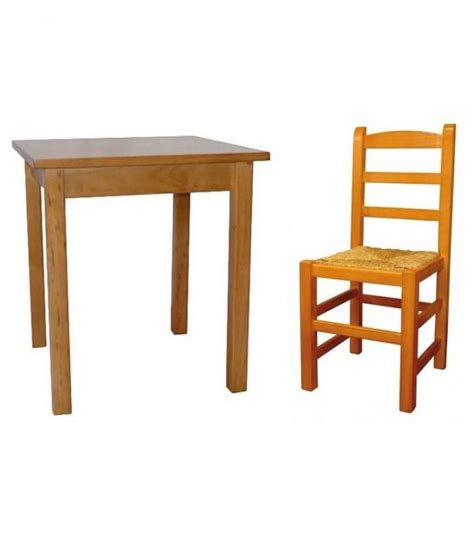 Mesa sillas madera Continuara.org