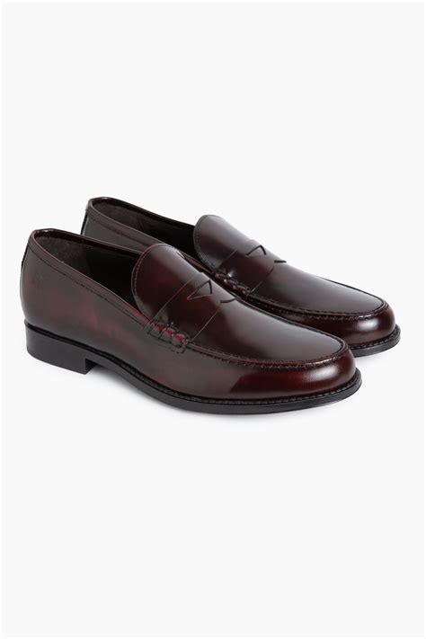 Mocasin burdeos piel Continuara.org
