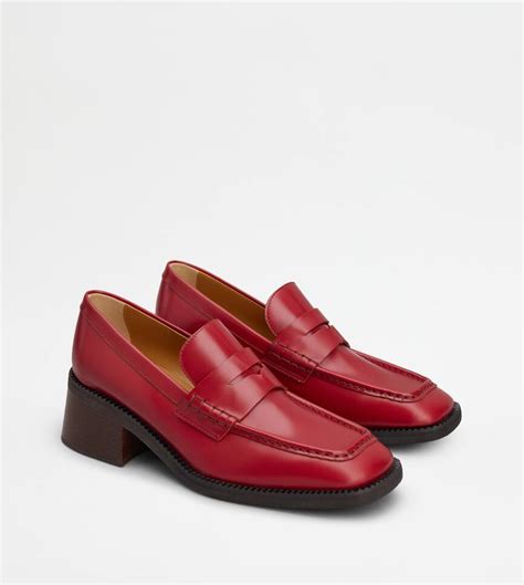 Mocasin rojo piel Continuara.org