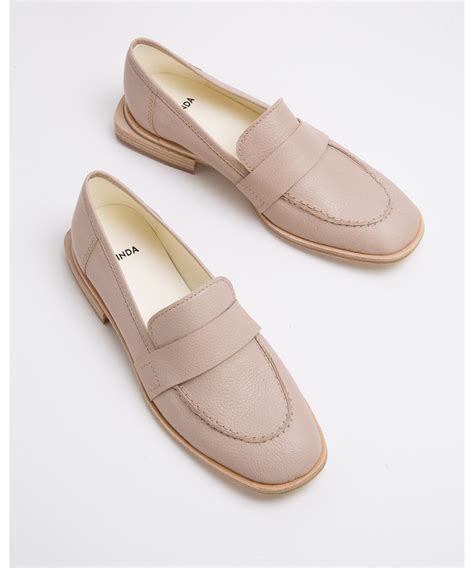 Mocasines piel beige Continuara.org