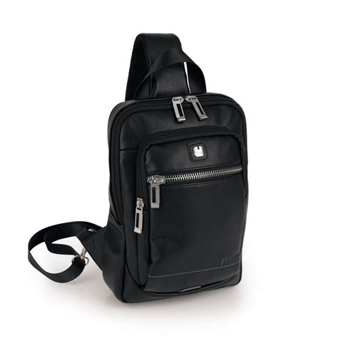 Mochila bandolera negra Continuara.org