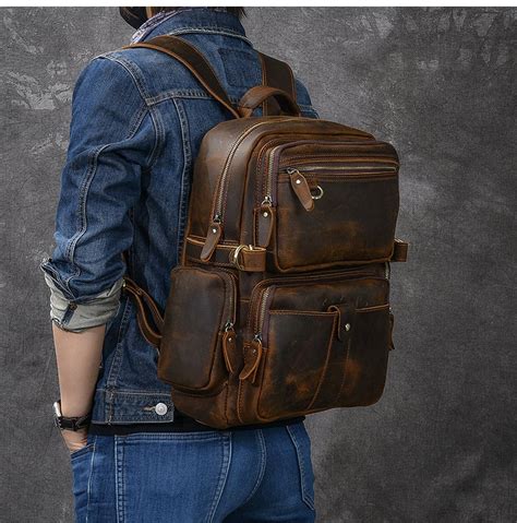 Mochila hombre cuero Continuara.org