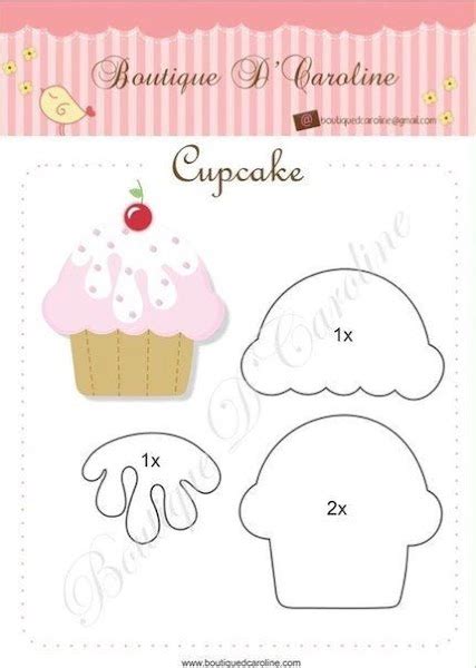 Molde cute cupcake Continuara.org