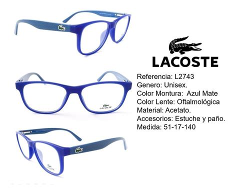 Montura unisex lacoste Continuara.org