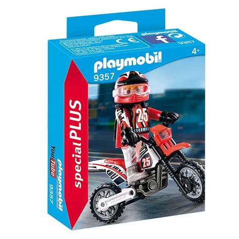 Motorista motocross playmobil Continuara.org