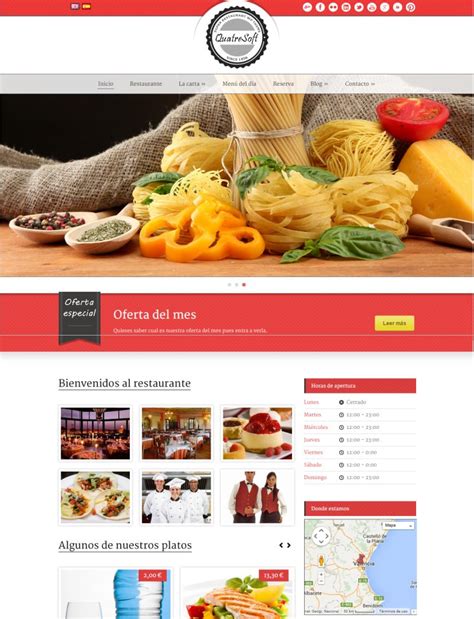 Pagina web restaurantes Continuara.org
