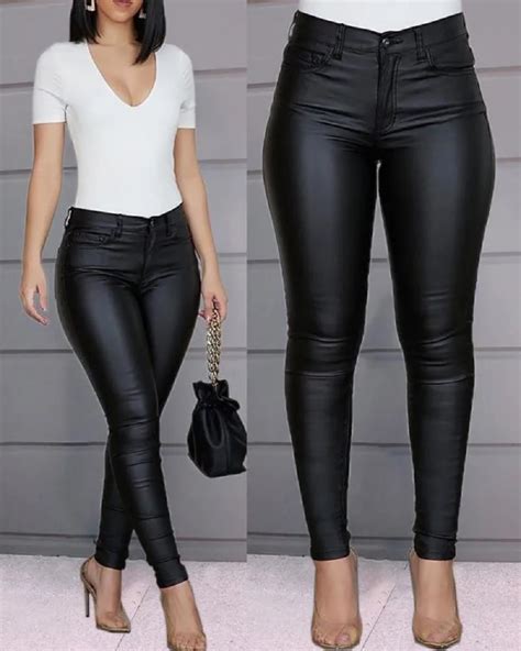 Pantalon cuero mujer Continuara.org