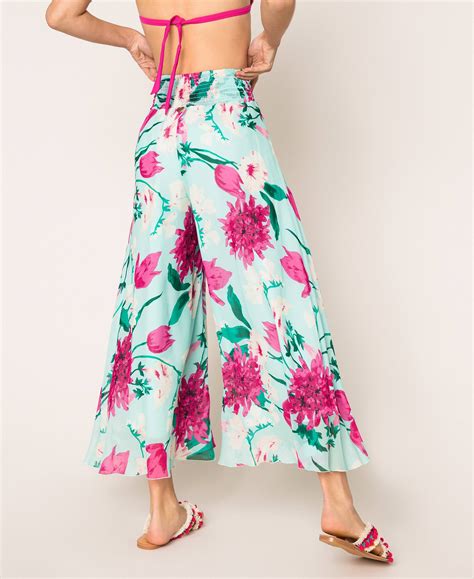 Pantalon flores mujer Continuara.org
