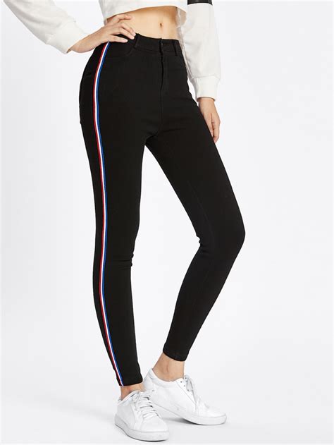 Pantalon negro rayas Continuara.org