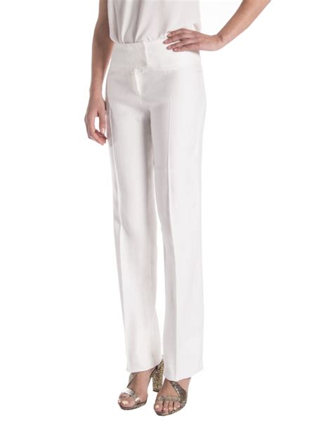 Pantalon recto blanco Continuara.org