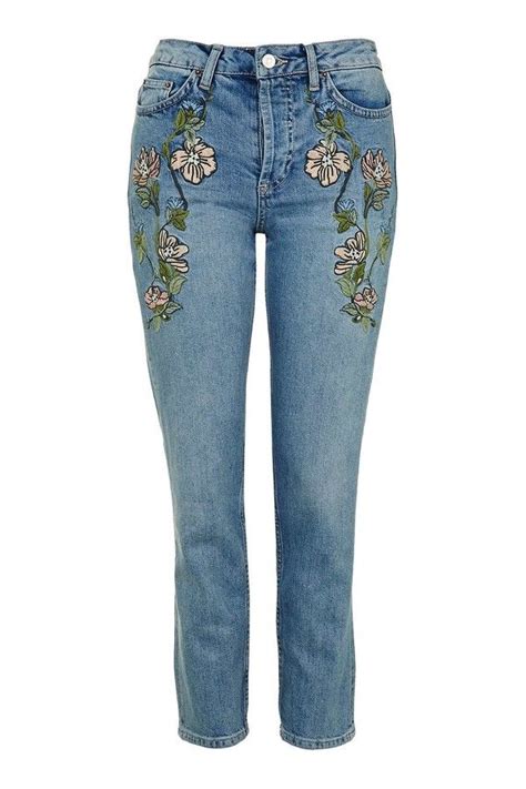 Pantalon vaquero flores Continuara.org