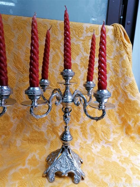Pareja candelabros velas Continuara.org