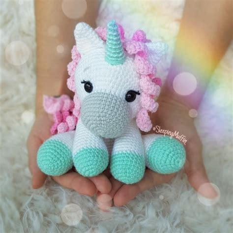 Peluche unicornio crochet Continuara.org