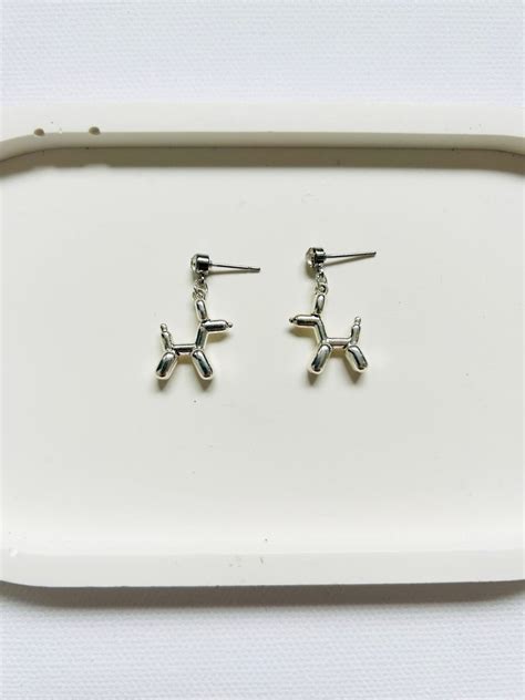Pendientes caniche plata Continuara.org