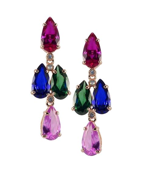 Pendientes circonitas colores Continuara.org