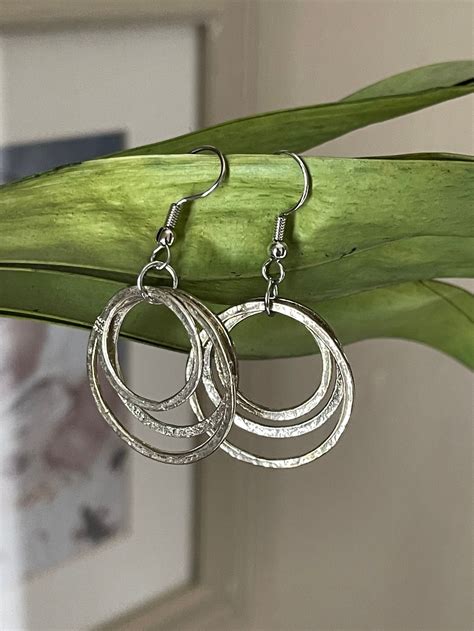 Pendientes colgante plata Continuara.org