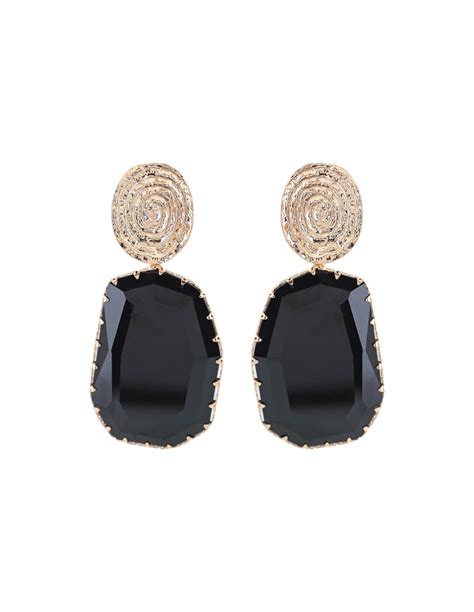 Pendientes negros elegantes Continuara.org