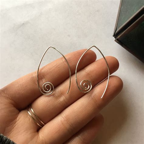 Pendientes plata espirales Continuara.org